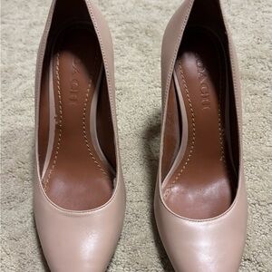 Coach Women's Blush Leather Heels